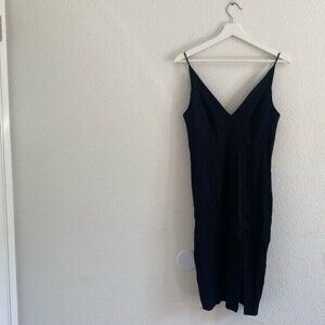 Zimmerman V Neck Black Mini Dress